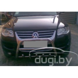 Передняя защита кенгурятник для Touareg.